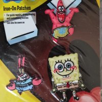 Текстилни апликации SpongeBob, снимка 1 - Други - 34403618