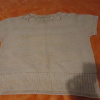 плетена на една кука блузка, много хубав модел, снимка 2 - Тениски - 31998507