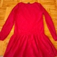 Нова!Детска дантелена рокличка цвят бордо, снимка 5 - Детски рокли и поли - 42852339