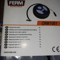 Мини Компресори FERM CRM1051 за кола / 12V / 3 приставки, снимка 3 - Индустриална техника - 39326831