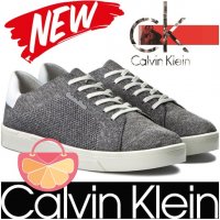 ПРОМО 🍊 CALVIN KLEIN № 37 до 40 🍊 Дамски кецове с плетен мрежест ефект нови с кутия, снимка 1 - Дамски ежедневни обувки - 26547398