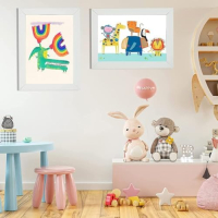 Нова A4 Дървена детска рамка за рисунки произведения изкуство картини, снимка 5 - Други - 44527162