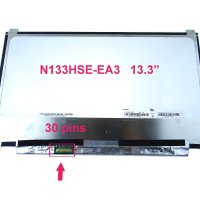Матрица 13.3 " N133HSE-ЕА3 V.1 LED Дисплей WXGA, гланц eDP 30 пина Гланц, снимка 1 - Други - 44143323