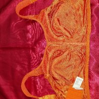 Nice Sire 105 E Сатенен сутиен в оранжево за едра дама , снимка 4 - Бельо - 42118067