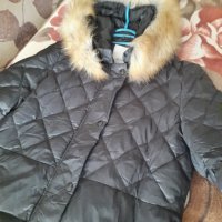 Дълго пухено палто Moncler (MONGIER), снимка 1 - Палта, манта - 38654755