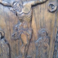 Дърворезба,разпятието на Исус Христос , снимка 2 - Икони - 39906704