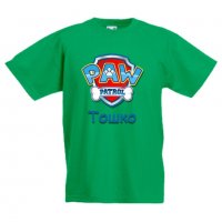 Детска тениска Пес Патрул Paw Patrol + име, снимка 2 - Детски тениски и потници - 34535026