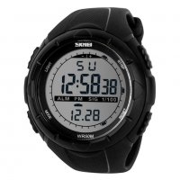 Солиден водоустойчив мъжки спортен часовник SKMEI кварц LED 1025 1258, снимка 4 - Мъжки - 37374676
