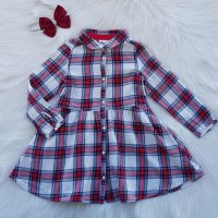 Карирана рокля H&M 2-3 години , снимка 10 - Детски рокли и поли - 39081932