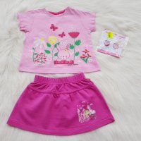 Лот блузка, пола и две ластичета за коса Барби размер 80см.  , снимка 3 - Комплекти за бебе - 29309494