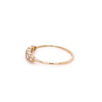 Златен дамски пръстен 0,93гр. размер:54 14кр. проба:585 модел:22037-2, снимка 3 - Пръстени - 44262065