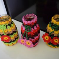 Красиви ръчно плетени вази, снимка 10 - Вази - 32188846
