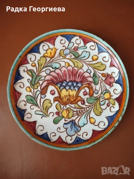 Керамична стенна чиния, снимка 1