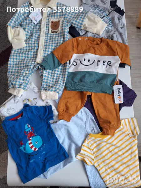 Лот от детски дрешки размер 68, снимка 1