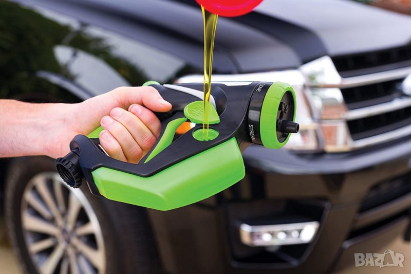 Воден пистолет 4 в 1 със резервоар за пенообразуване, снимка 1