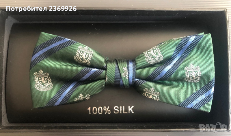 Папионка 100% коприна.Silk pre-tied bow-tie., снимка 1