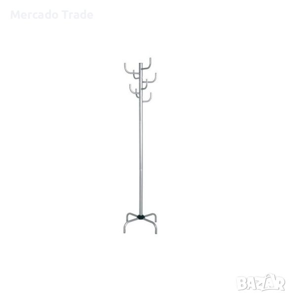 Закачалка Mercado Trade, За дрехи, Настолна, Метал, Сив, снимка 1