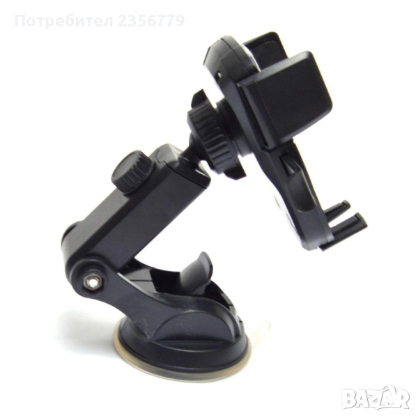 Поставка за телефон за автомобил черна удобна аксесоар за автомобил, снимка 1