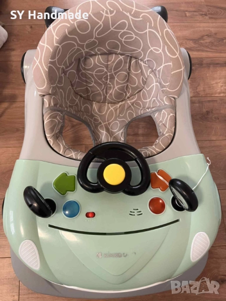 KIKKA BOO Проходилка CAR MINT/GREY, снимка 1