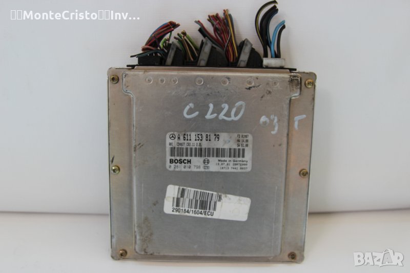 Моторен компютър ECU Mercedes C-Class / A 611 153 81 79 / A6111538179 / 0 281 010 798 / 0281010798, снимка 1
