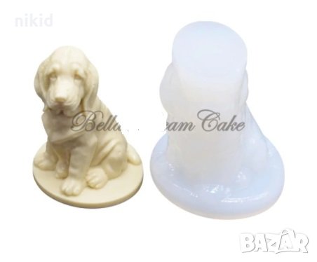 3D Седнало куче силиконов молд форма декорация торта фондан шоколад гипс смола свещ, снимка 1