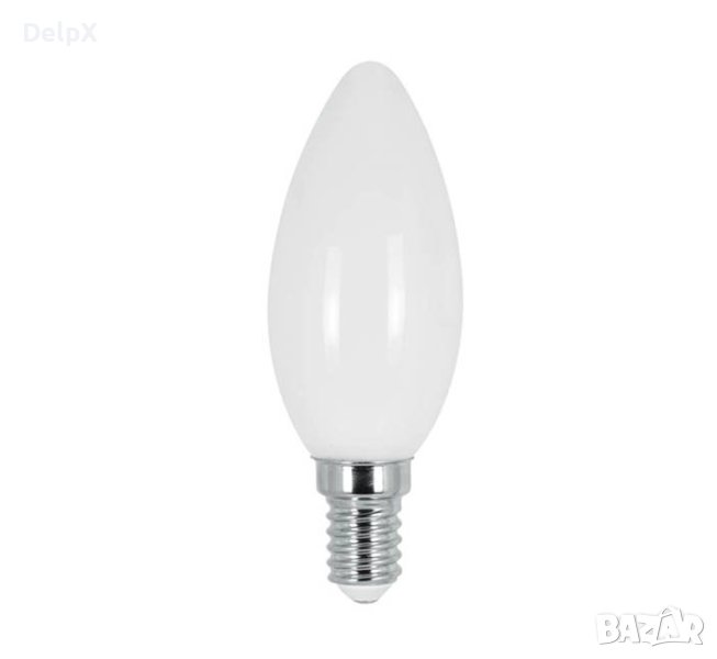 Лампа свещ, LED, клас F, цокъл E14, 220V, 6W, 4000K, снимка 1
