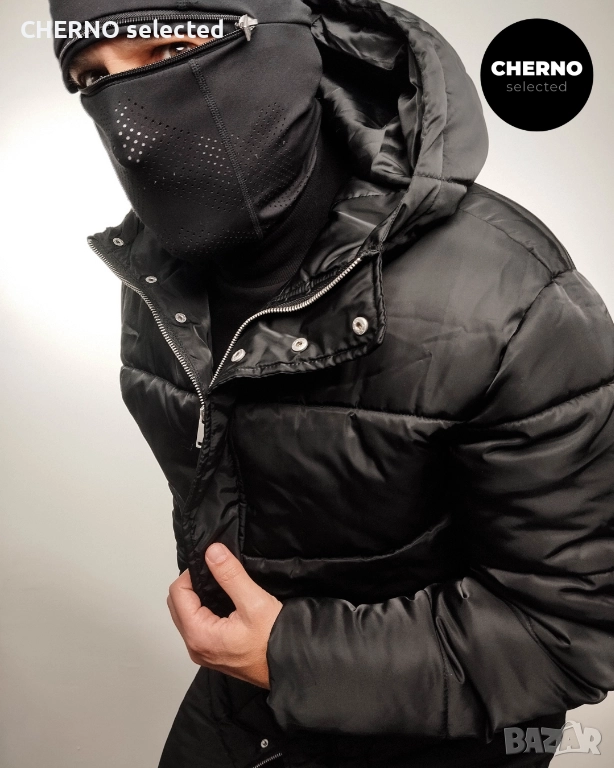 ABOUTYOU X KEVIN TRAPP дълго черно пухено яке – L • XL – Ново с етикети, снимка 1