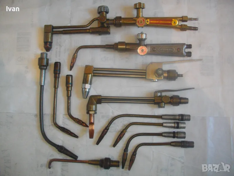 MESSER GRIESHEIM HORNUNG РЕЗАЧ РЕЗАК ГОРЕЛКА РАЗЛИЧНИ ГАЗО-КИСЛОРОДНО-АЦЕТИЛЕНОВО РЯЗАНЕ ЗАВАРЯВАНЕ, снимка 1