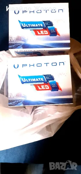 Лед крушки снежно бяла светлина , снимка 1