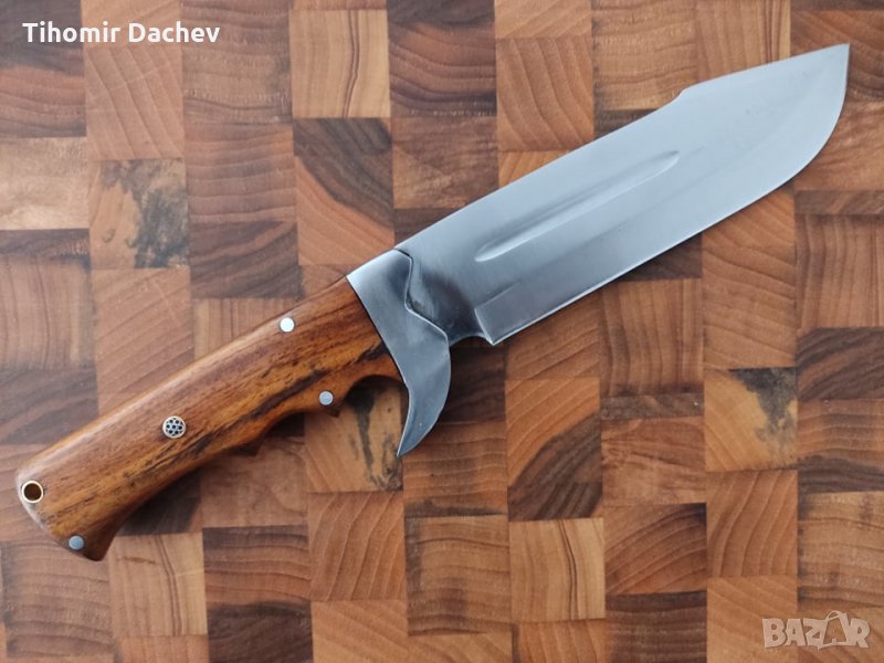 Нож ръчна изработка стомана D2 дръжка биволска кост, снимка 1