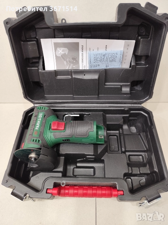 Акумулаторен ъглошлайф Парксайд , снимка 1