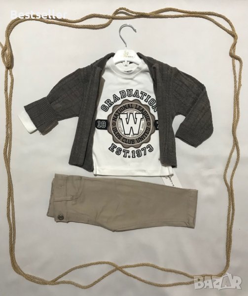РАЗПРОДАЖБА-Бебешки Комплект от 3 Части(НОВО)-12мес., снимка 1