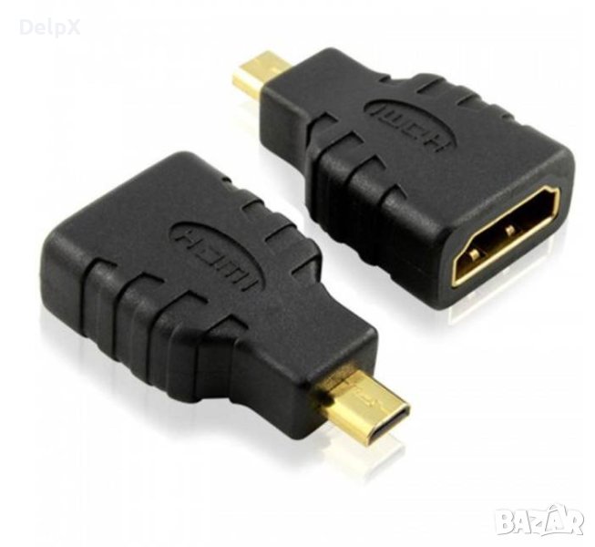 Букса преходна HDMI(ж)/MICRO HDMI(м), снимка 1