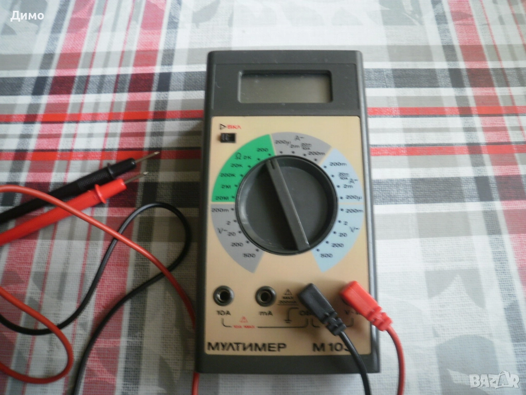 цифров мултимер М103- български от 1990г. - за ремонт , снимка 1