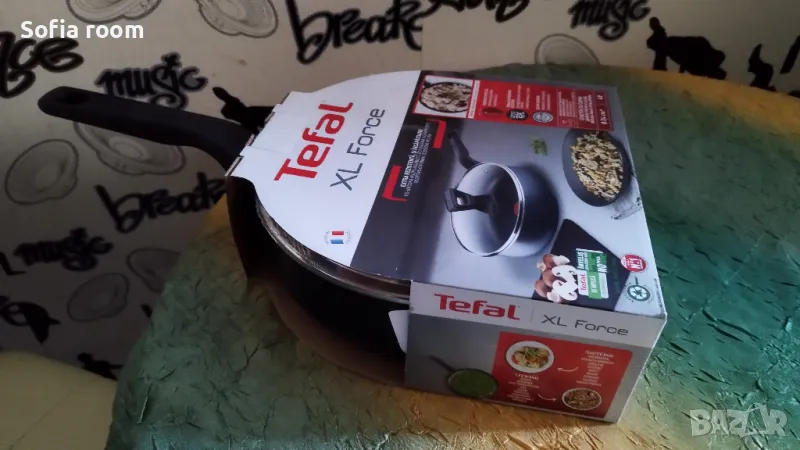 Нов оригинален! Тиган Tefal XL Force, С капак, 24 см, снимка 1