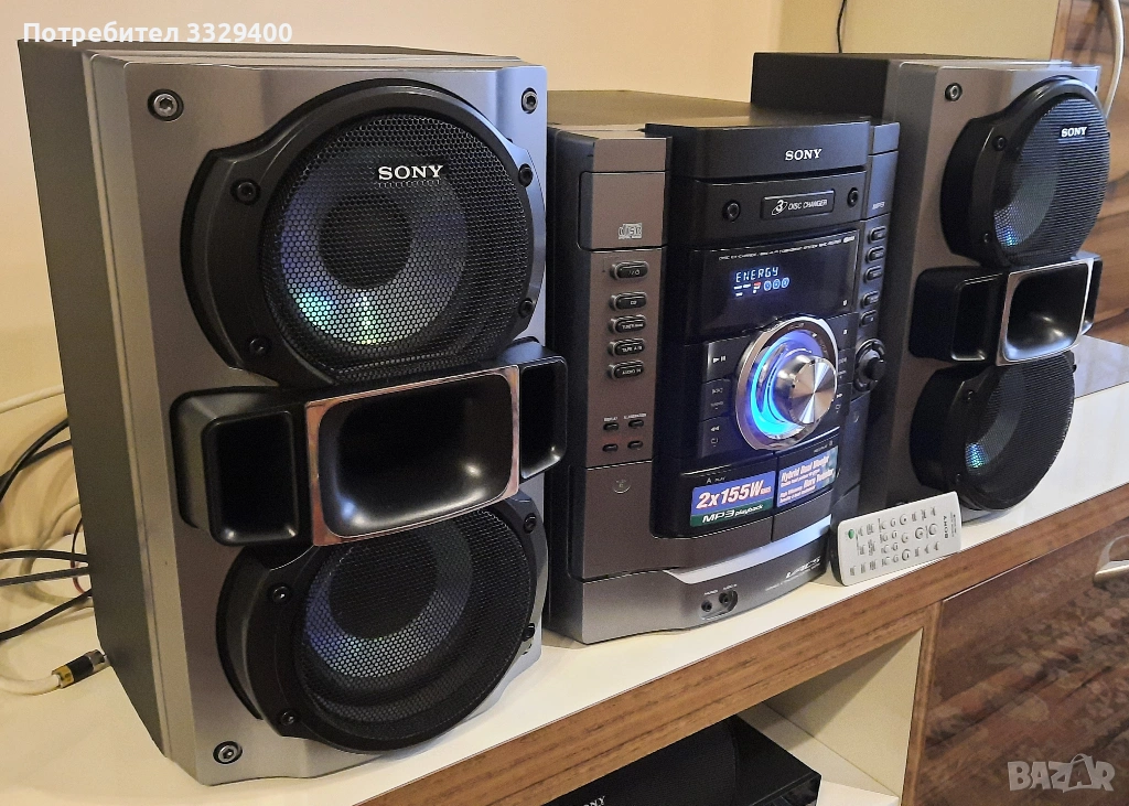 аудио система SONY с дист-топ състояние, снимка 1