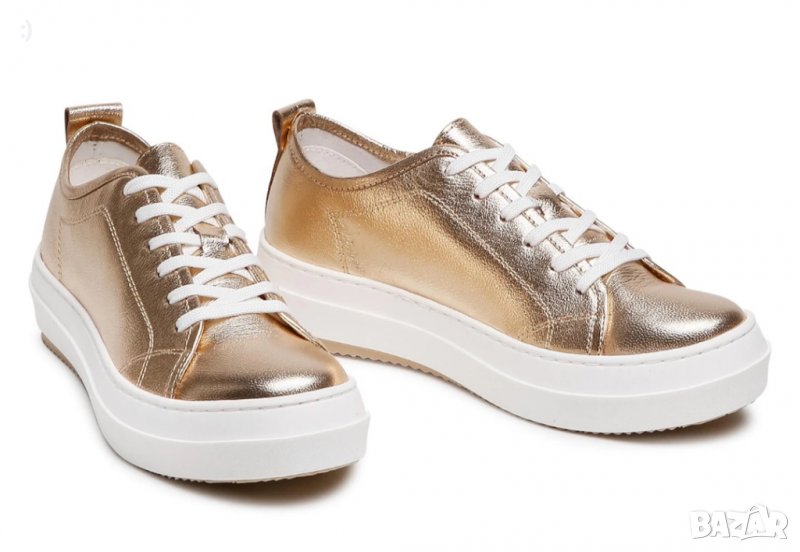 Намалени! Дамски сникърси Lasocki, естествена кожа, снимка 1