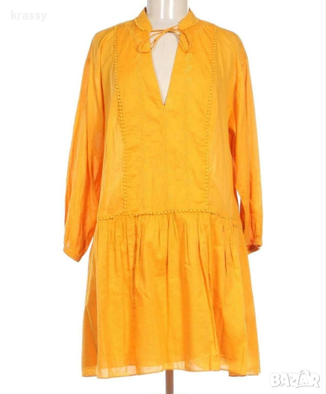 Страхотна голяма дамска туника с бродерия и къдри H&M (размер 2ХЛ), снимка 1