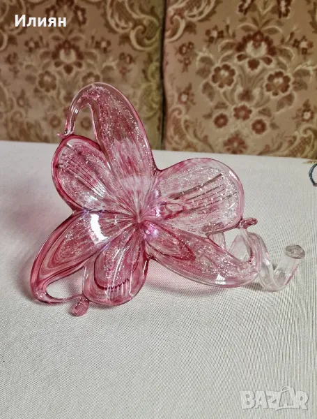 🌹Прелестно Мурано цвете с осукано стъбло

, снимка 1