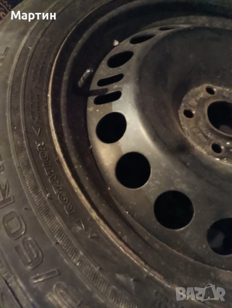 4 броя стоманени джанти с датчици и гуми , снимка 1