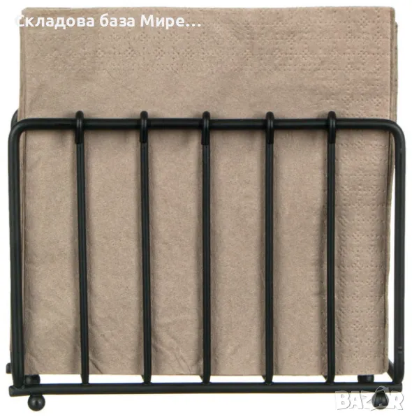 Метален салфетник, 13x4.5x10 сантиметра, снимка 1