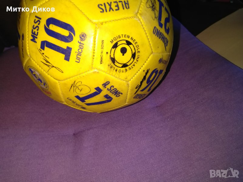 Топка подписана принт Барселона сезон 2013-14, снимка 1