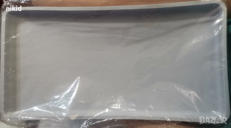 Грамаден Правоъгълник пано подложка табла силиконов молд форма фондан гипс декор, снимка 1