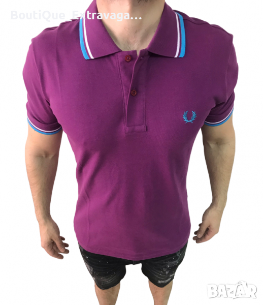 Мъжка тениска Fred Perry Polo Purple/Blue !!!, снимка 1