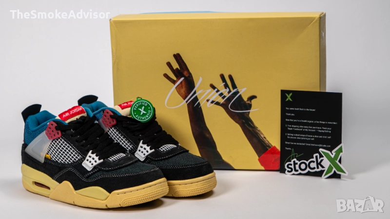 Обувки Nike Jordan 4 Retro Union Off Noir, снимка 1