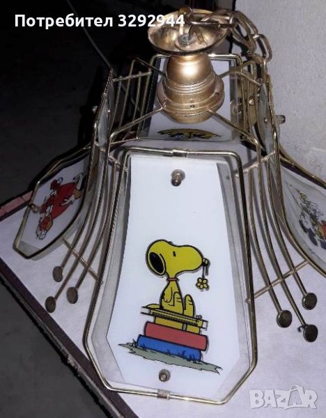Стъклен лампион за детска стая, снимка 1