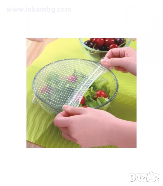 УНИВЕРСАЛНИ СИЛИКОНОВИ КАПАЦИ STRETCH AND FRESH 3 БР. - код 1647, снимка 1