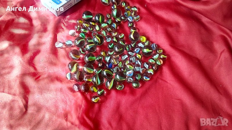 Сто стари сирийски стъклени топчета , снимка 1