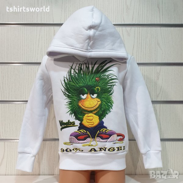 Нов детски суичър с трансферен печат 90% ангел, снимка 1