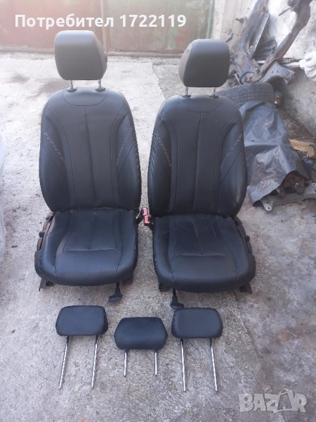 Предни кожени седалки и задни подглавници BMW F31, снимка 1